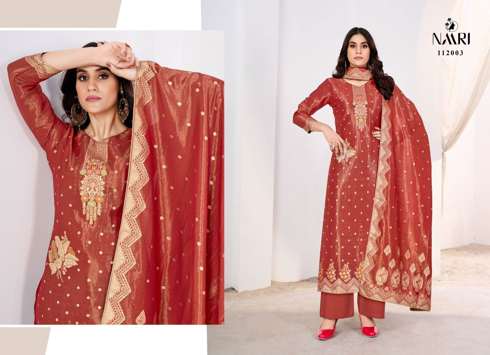 Suhhag By Naari Designer Shimmer Salwar Kameez Wholesale Shop In Surat
